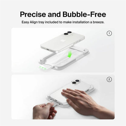 Alternate-Image6 Image for Belkin InvisiGlass Privacy Filter Screen Protector for iPhone 17 / iPhone 16 Pro, Gen 2 Black, Transparent