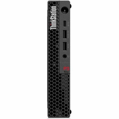 Front Image for Lenovo ThinkStation P3 Gen 2 30K50051US Workstation - 1 x Intel Core Ultra 7 265 - 32 GB - 1 TB SSD - Tiny - Black