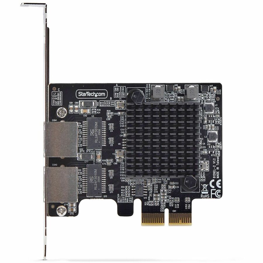 Alternate-Image4 Image for StarTech.com 2-Port 5G Gigabit PCIe Network Adapter Card, 5G/2.5G/1G/100M/10M, PCI Express NIC, Realtek RTL8126, Windows & Linux, TAA