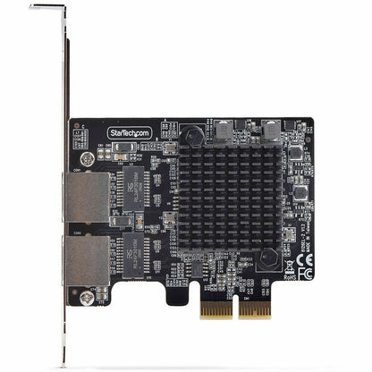 Alternate-Image4 Image for StarTech.com 2-Port 5G Gigabit PCIe Network Adapter Card, 5G/2.5G/1G/100M/10M, PCI Express NIC, Realtek RTL8126, Windows & Linux, TAA