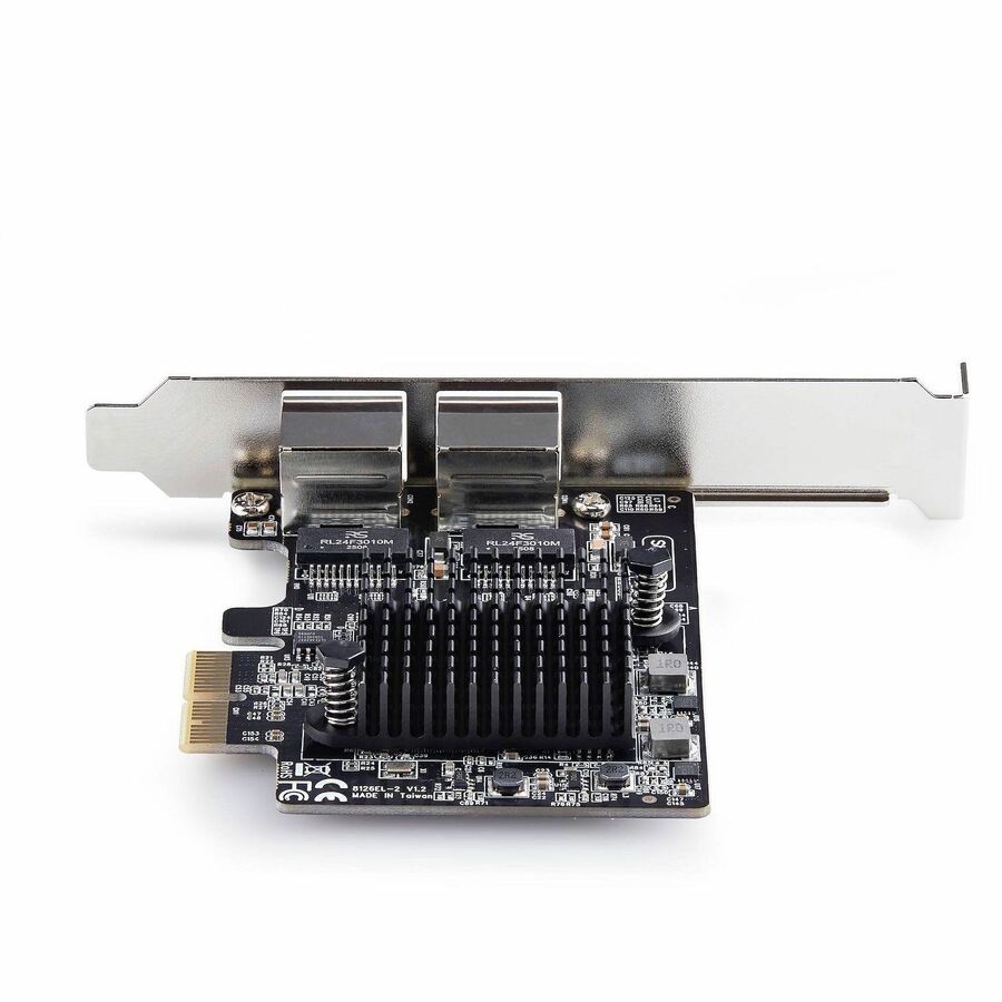 Alternate-Image2 Image for StarTech.com 2-Port 5G Gigabit PCIe Network Adapter Card, 5G/2.5G/1G/100M/10M, PCI Express NIC, Realtek RTL8126, Windows & Linux, TAA
