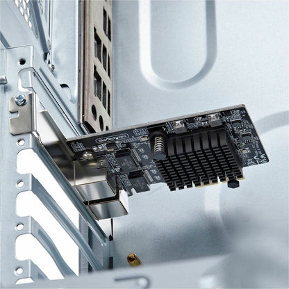 Alternate-Image6 Image for StarTech.com 2-Port 5G Gigabit PCIe Network Adapter Card, 5G/2.5G/1G/100M/10M, PCI Express NIC, Realtek RTL8126, Windows & Linux, TAA