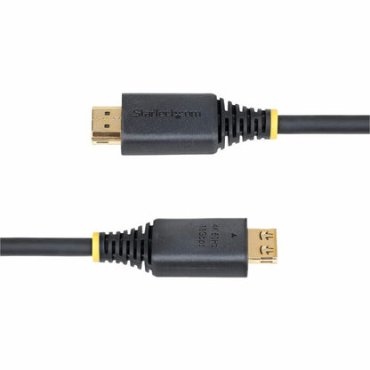 Alternate-Image3 Image for StarTech 50cm (1.6ft) High Speed HDMI Cable with Gripping Connectors, 4K 60Hz/1440p 144Hz, 18Gbps, UHD HDMI Cord, TPE Jacket