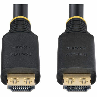 Alternate-Image5 Image for StarTech 10m (33ft) Active High Speed HDMI Cable with Gripping Connectors, 4K 60Hz/1440p 144Hz, 18Gbps, HDMI Cord, TPE Jacket