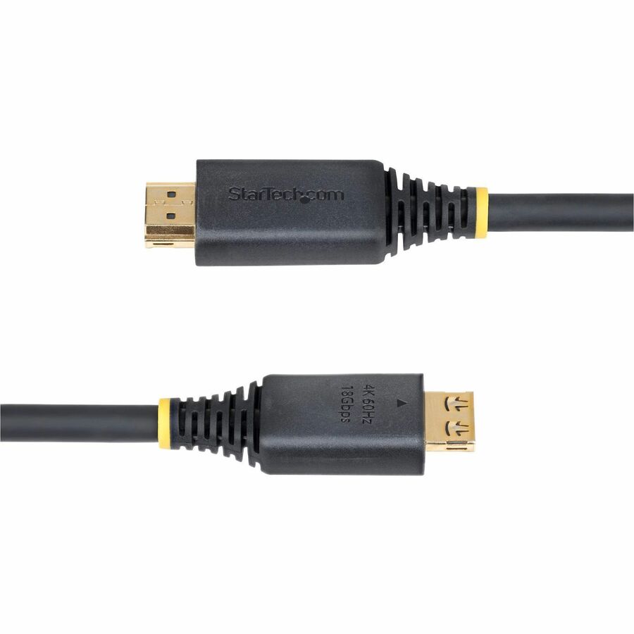 Alternate-Image3 Image for StarTech 5m (16.4ft) High Speed HDMI Cable with Gripping Connectors, 4K 60Hz/1440p 144Hz, 18Gbps, UHD HDMI Cord, TPE Jacket