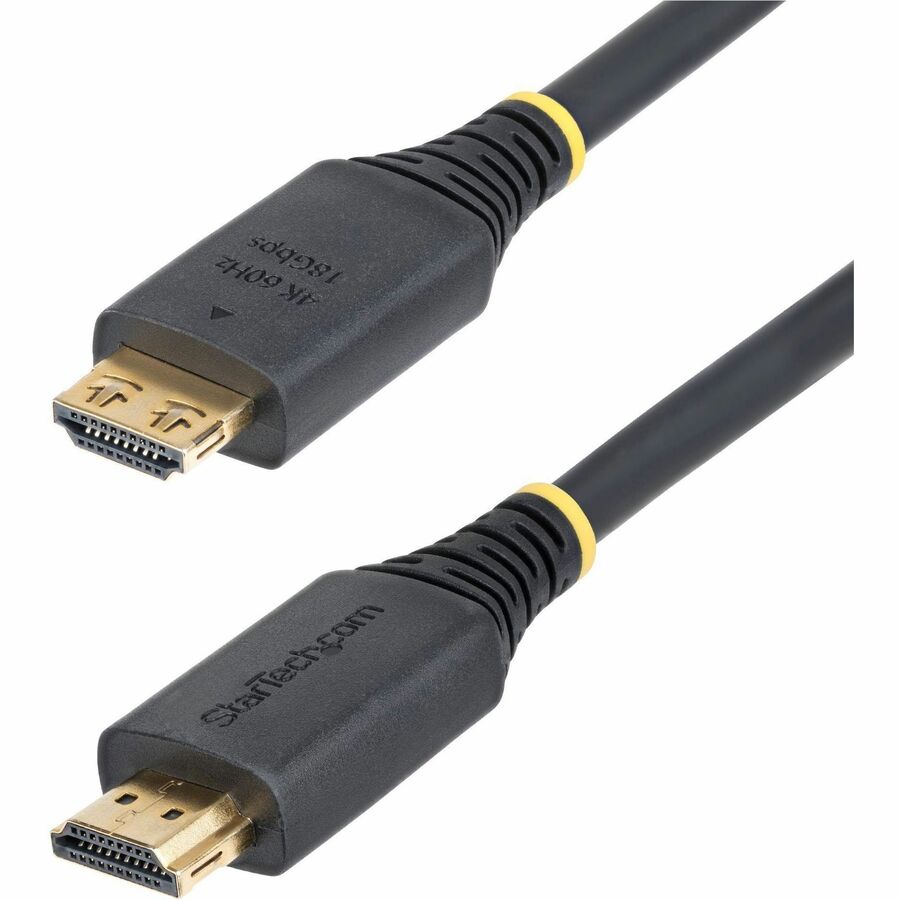 Alternate-Image1 Image for StarTech 5m (16.4ft) High Speed HDMI Cable with Gripping Connectors, 4K 60Hz/1440p 144Hz, 18Gbps, UHD HDMI Cord, TPE Jacket