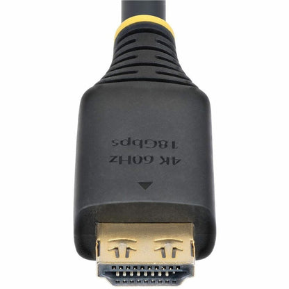 Alternate-Image4 Image for StarTech 5m (16.4ft) High Speed HDMI Cable with Gripping Connectors, 4K 60Hz/1440p 144Hz, 18Gbps, UHD HDMI Cord, TPE Jacket