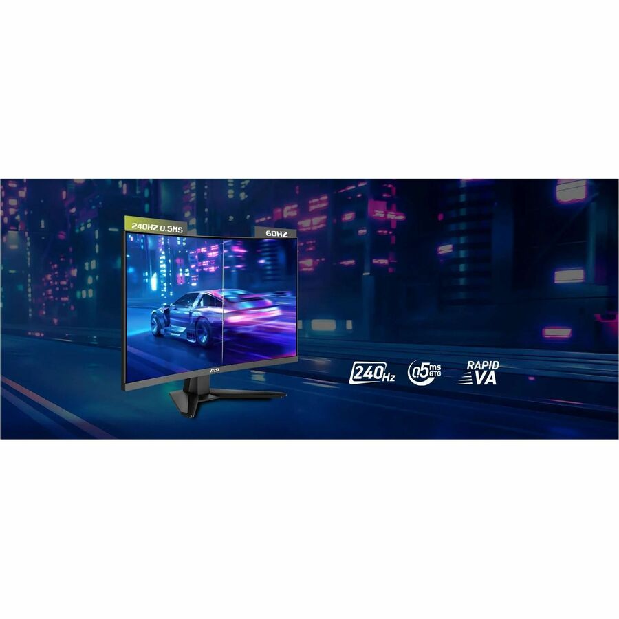Alternate-Image3 Image for MSI MAG 274CF X24 27" Class Full HD Curved Screen Gaming LCD Monitor - 16:9 - Metallic Black