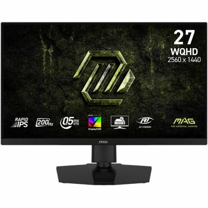 Front Image for MSI MAG 274QPF E20 - MAG274QPFE20 - Gaming Monitor - 27" Rapid IPS WQHD FreeSync Display - HDMI - DisplayPort