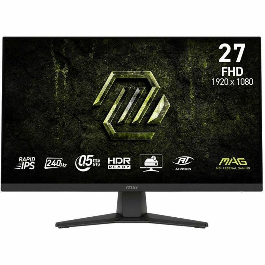 Front Image for MSI MAG 272F X24 27" Class Full HD Gaming LCD Monitor - 16:9 - Metallic Black