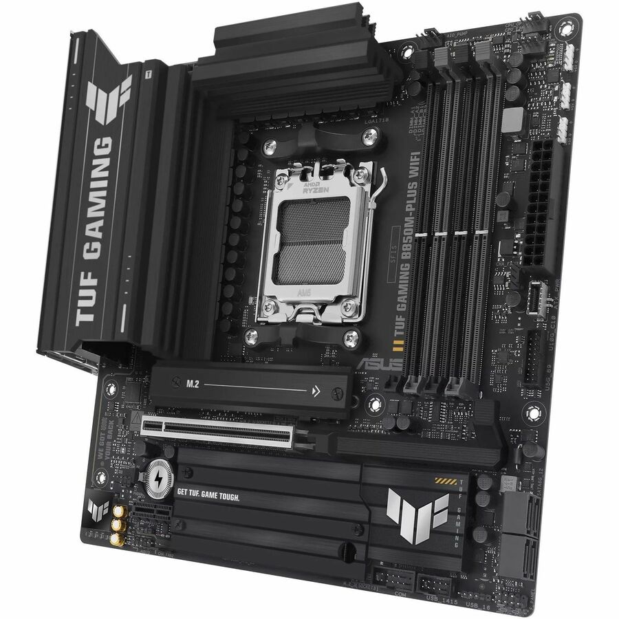 Alternate-Image2 Image for TUF B850M-PLUS WIFI7 Gaming Desktop Motherboard - AMD B850 Chipset - Socket AM5 - Micro ATX