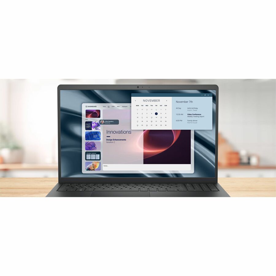Alternate-Image4 Image for Dell Pro 15 Essential PV15255 15.6" Notebook - Full HD - 120 Hz - AMD Ryzen 3 7320U - 8 GB - 512 GB SSD - English (US) Keyboard - Carbon Black