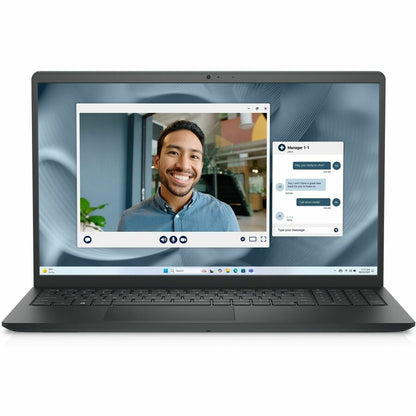 Front Image for Dell Pro 15 Essential PV15250 15.6" Notebook - Full HD - 120 Hz - Intel Core i5 13th Gen i5-1334U - 16 GB - 512 GB SSD - English (US) Keyboard - Carbon Black
