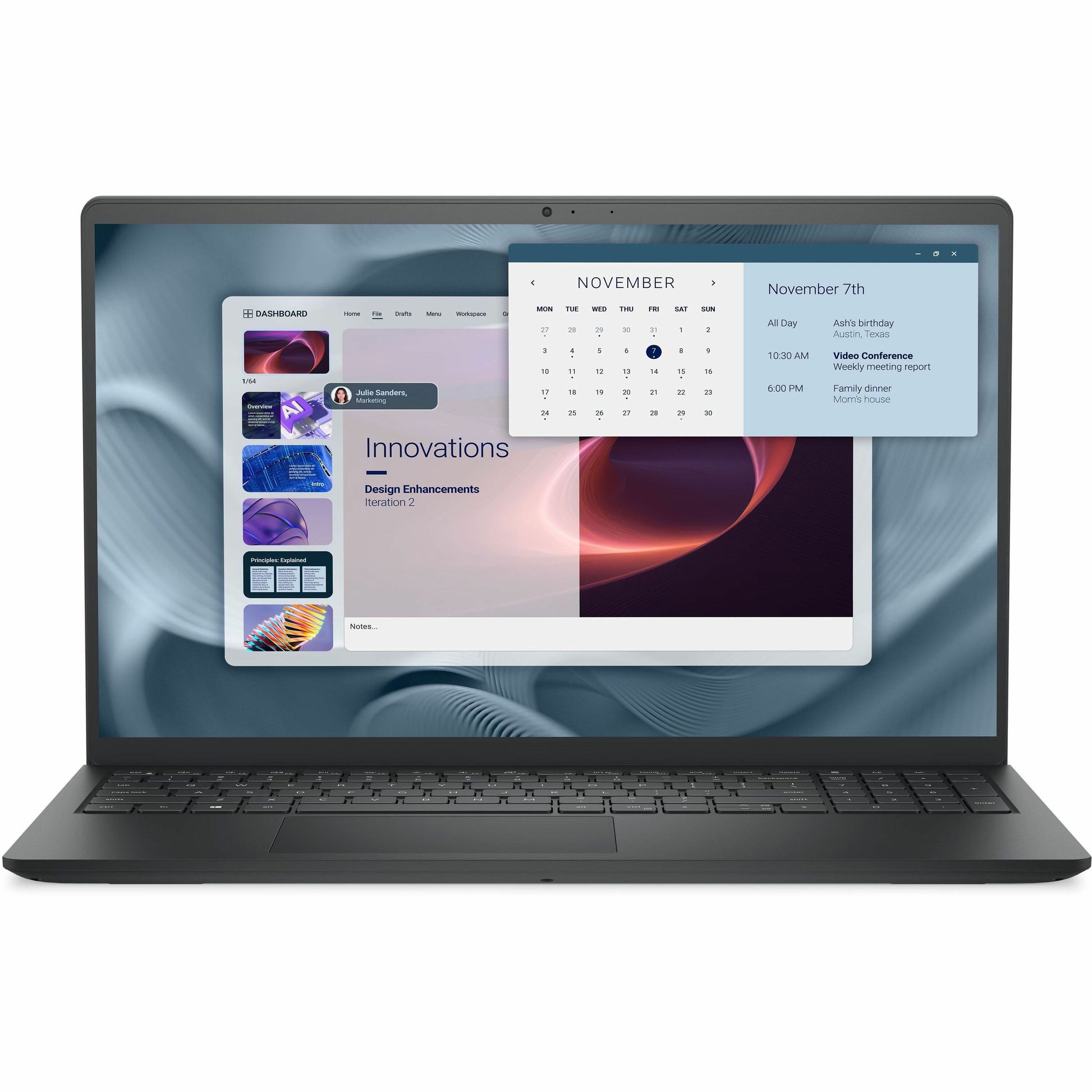 Main Image for Dell Pro 15 Essential PV15250 15.6" Notebook - Full HD - 120 Hz - Intel Core i5 13th Gen i5-1334U - 16 GB - 512 GB SSD - English (US) Keyboard - Carbon Black