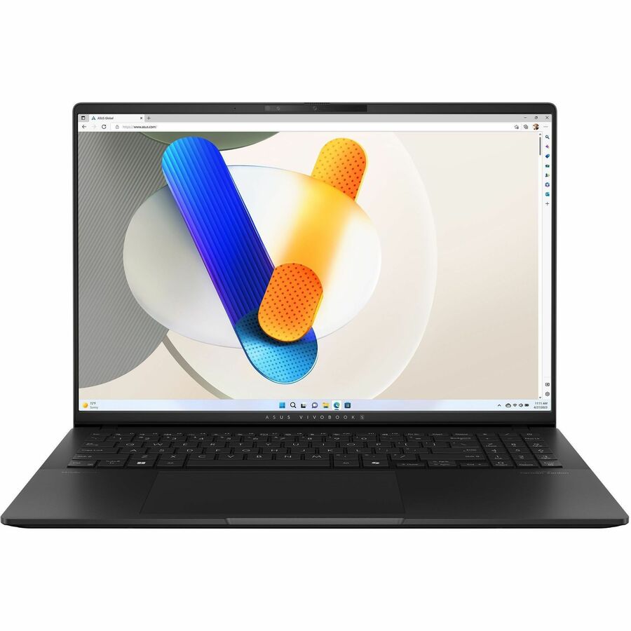 Front Image for Asus Vivobook S 16 M5606 M5606KA-PB77 16" Copilot+ PC Notebook - WUXGA - 60 Hz - AMD Ryzen AI 7 350 - 24 GB - 1 TB SSD - Neutral Black