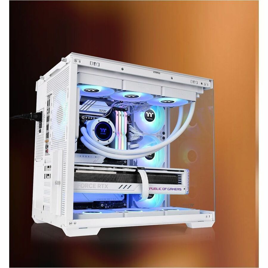 Alternate-Image2 Image for Thermaltake View 380 WS ARGB Snow Mid Tower Chassis
