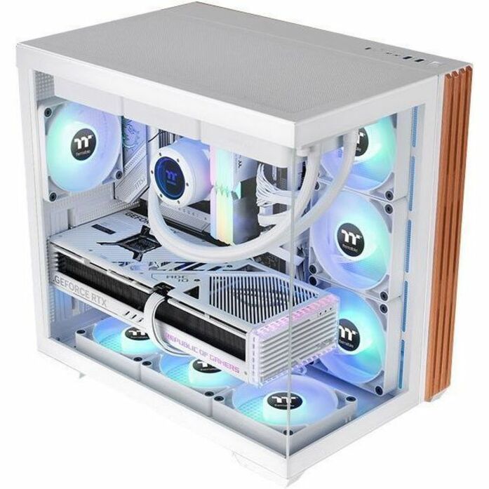 Top Image for Thermaltake View 380 WS ARGB Snow Mid Tower Chassis