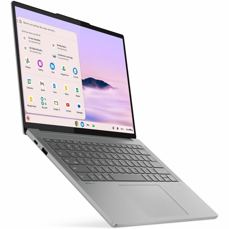 Right Image for Lenovo Chromebook Plus 83MW000HUS 14" Chromebook - WUXGA - 60 Hz - Octa-core (ARM Cortex X925 + Cortex X4) - 12 GB - 128 GB Flash Memory - English Keyboard - Luna Gray