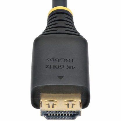 Alternate-Image4 Image for StarTech 2m (6.6ft) High Speed HDMI Cable with Gripping Connectors, 4K 60Hz/1440p 144Hz, 18Gbps, UHD HDMI Cord, TPE Jacket