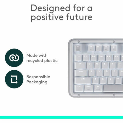 Alternate-Image5 Image for Logitech Alto Keys K98M Wireless Mechanical Keyboard, Customizable Keyboard with Vibration Absorbing Gasket, Backlit Keys, Off-white
