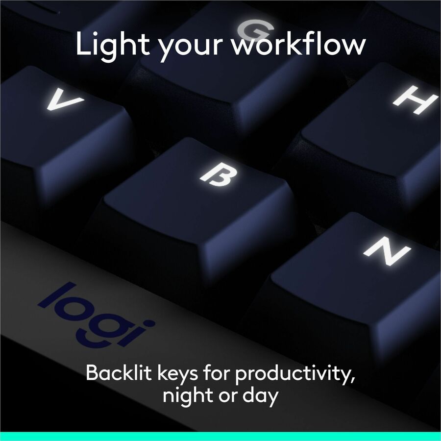 Alternate-Image3 Image for Logitech Alto Keys K98M Wireless Mechanical Keyboard, Customizable Keyboard with Vibration Absorbing Gasket, Backlit Keys, Graphite
