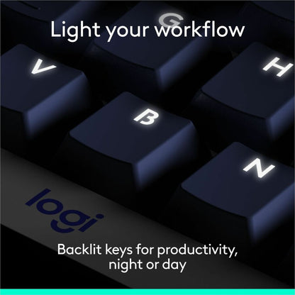 Alternate-Image3 Image for Logitech Alto Keys K98M Wireless Mechanical Keyboard, Customizable Keyboard with Vibration Absorbing Gasket, Backlit Keys, Graphite