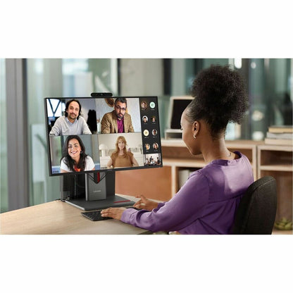 Life-Style Image for Lenovo ThinkVision P24Q-40 24" Class WQHD LED Monitor - 16:9 - Raven Black
