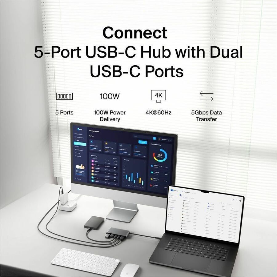 Alternate-Image6 Image for Belkin Connect 5-Port USB-C Hub with Dual USB-C Ports