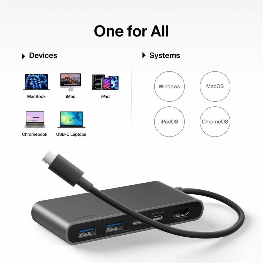 Alternate-Image10 Image for Belkin Connect 5-Port USB-C Hub with Dual USB-C Ports