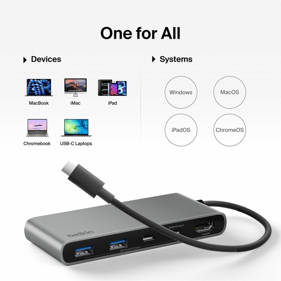 Alternate-Image6 Image for Belkin Connect 7-Port USB-C Hub with Dual USB-C Ports