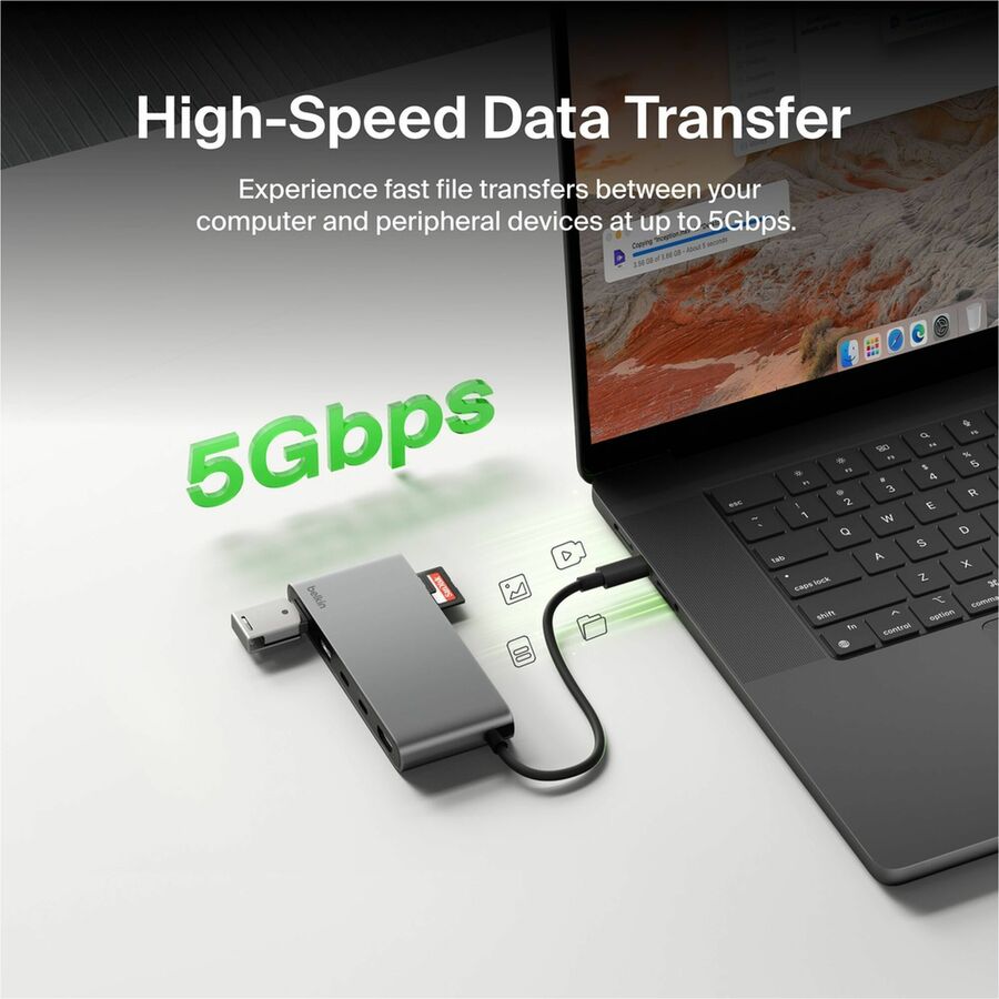 Alternate-Image5 Image for Belkin Connect 7-Port USB-C Hub with Dual USB-C Ports