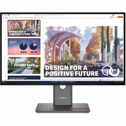 Front Image for Lenovo ThinkVision P27QD-40 27" Class WQHD LED Monitor - 16:9 - Raven Black