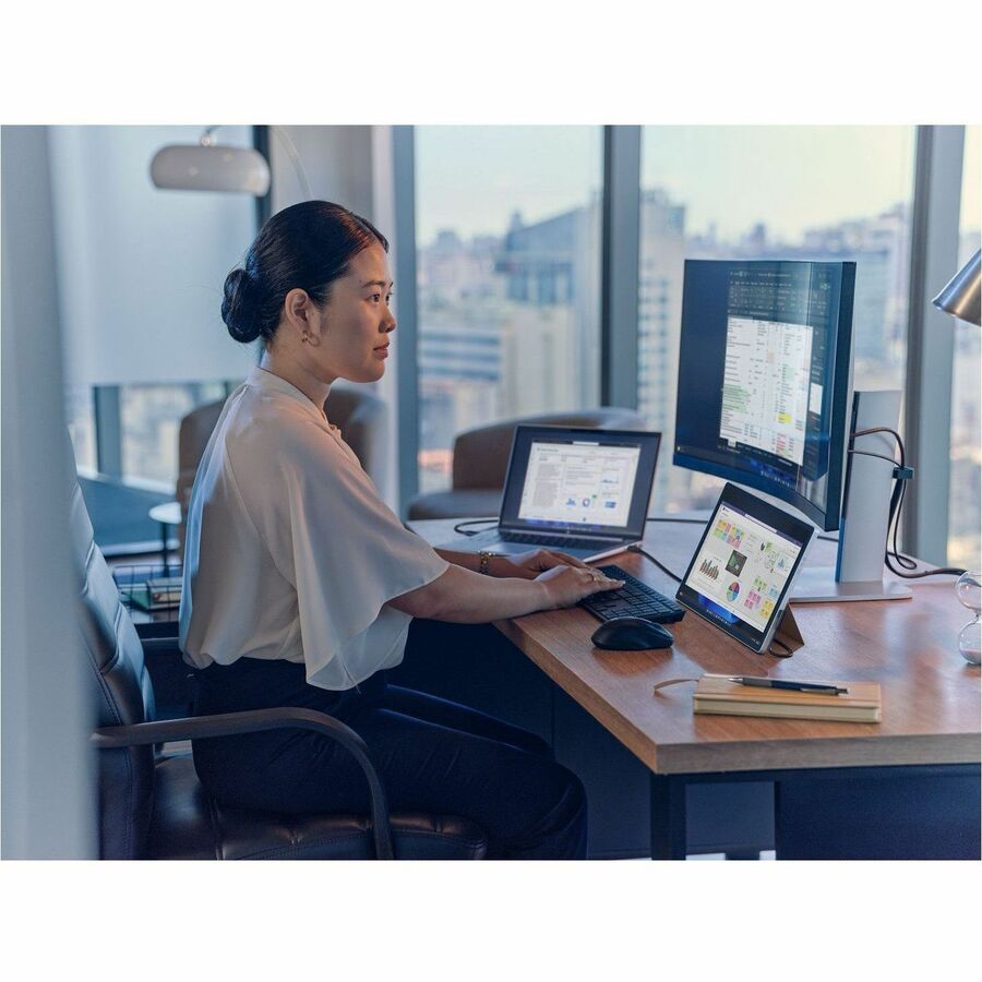 Alternate-Image8 Image for HP 514pn 14" Class WQXGA LED Monitor - 16:10 - Silver