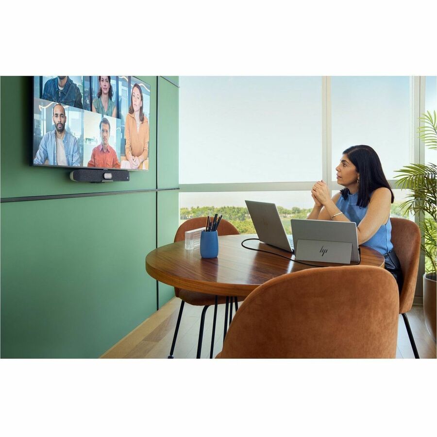 Life-Style Image for HP 514pn 14" Class WQXGA LED Monitor - 16:10 - Silver