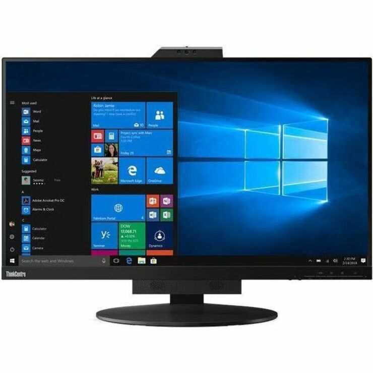 Front Image for Lenovo ThinkCentre Tiny-In-One 27 27" Class Webcam WQHD LED Monitor - 16:9 - Black