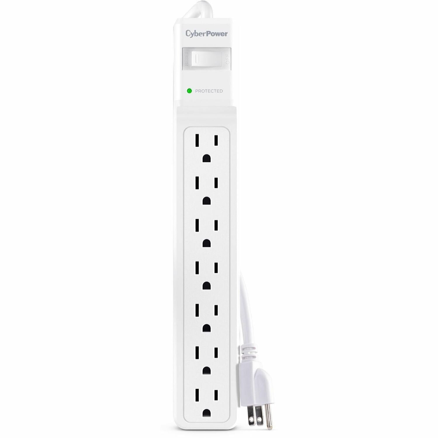 Main Image for CyberPower CSB706W Essential 7 - Outlet Surge Protector with 1800 J Surge Suppression