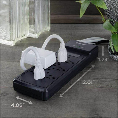 Alternate-Image5 Image for CyberPower CSB1206 Essential 12 - Outlet Surge Protector with 3600 J Surge Suppression