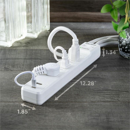 Alternate-Image3 Image for CyberPower CSP604UCW Home and Office 6 - Outlet Surge Protector with 1500 J Surge Suppression