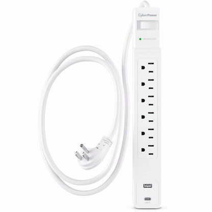 Alternate-Image10 Image for CyberPower CSP604UCW Home and Office 6 - Outlet Surge Protector with 1500 J Surge Suppression