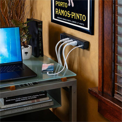 Alternate-Image1 Image for CyberPower CSP604UC Home and Office 6 - Outlet Surge Protector with 1500 J Surge Suppression