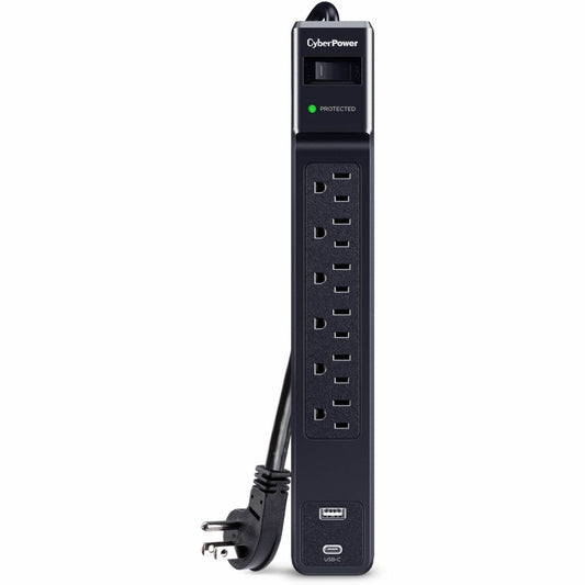 Main Image for CyberPower CSP604UC Home and Office 6 - Outlet Surge Protector with 1500 J Surge Suppression