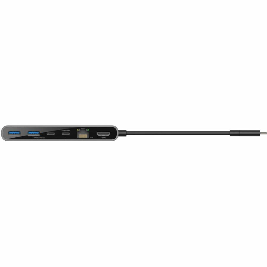 Alternate-Image10 Image for Belkin 8-Port USB-C Hub - 2xUSB-A, 2xUSB-C, 1xHDMI, 1xEthernet, 1xSD Reader, 1xMicroSD Reader - Grey