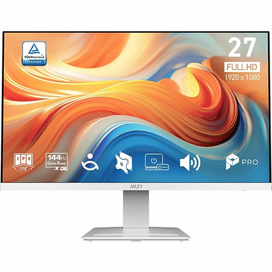 Front Image for MSI Pro MP273W E14A 27" Class Full HD LCD Monitor - 16:9 - Matte White