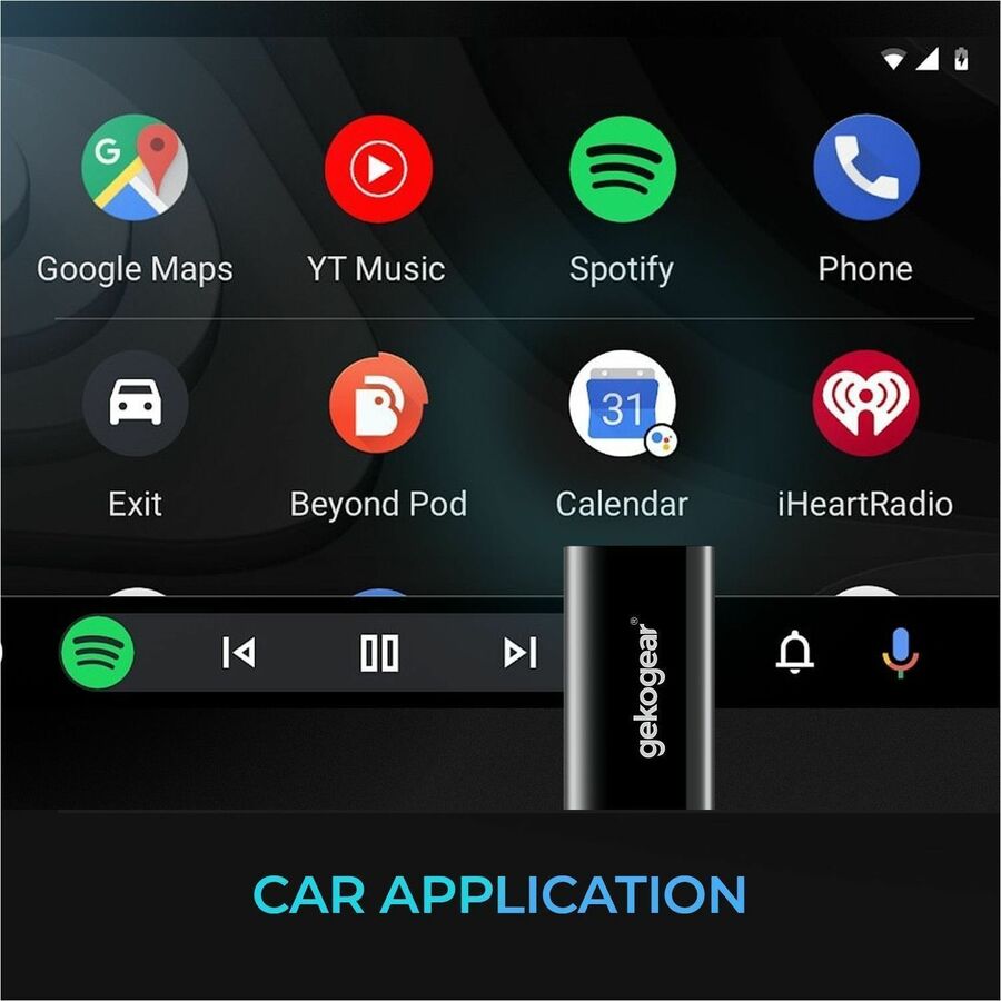 Alternate-Image5 Image for GekoGear Orbit A200 Bluetooth 5.0 Bluetooth Adapter for Smartphone, Display