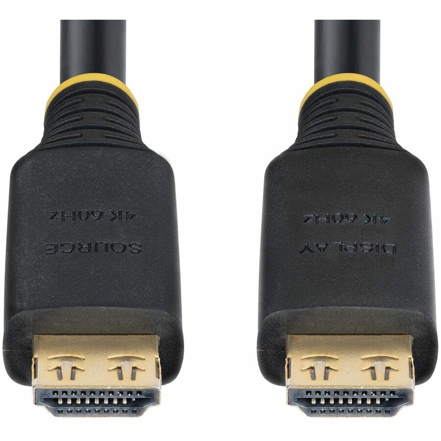 Alternate-Image5 Image for StarTech 50ft (15.2m) Active High Speed HDMI Cable with Gripping Connectors, 4K 60Hz/1440p 144Hz 18Gbps, UHD HDMI Cord, TPE Jacket
