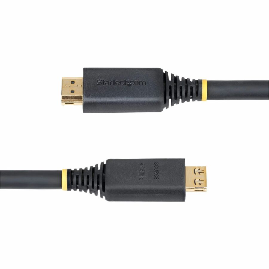 Alternate-Image3 Image for StarTech 50ft (15.2m) Active High Speed HDMI Cable with Gripping Connectors, 4K 60Hz/1440p 144Hz 18Gbps, UHD HDMI Cord, TPE Jacket