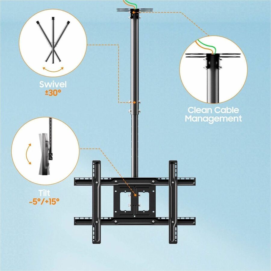 Alternate-Image3 Image for SYLVOX Ceiling Mount for TV