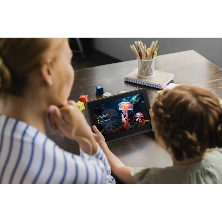 Alternate-Image6 Image for Dell Chromebook 11 CC11260 11.6" Touchscreen Convertible 2 in 1 Chromebook - HD - 60 Hz - Intel N-Series N150 - 4 GB - 64 GB Flash Memory - English (US) Keyboard - Magnetite