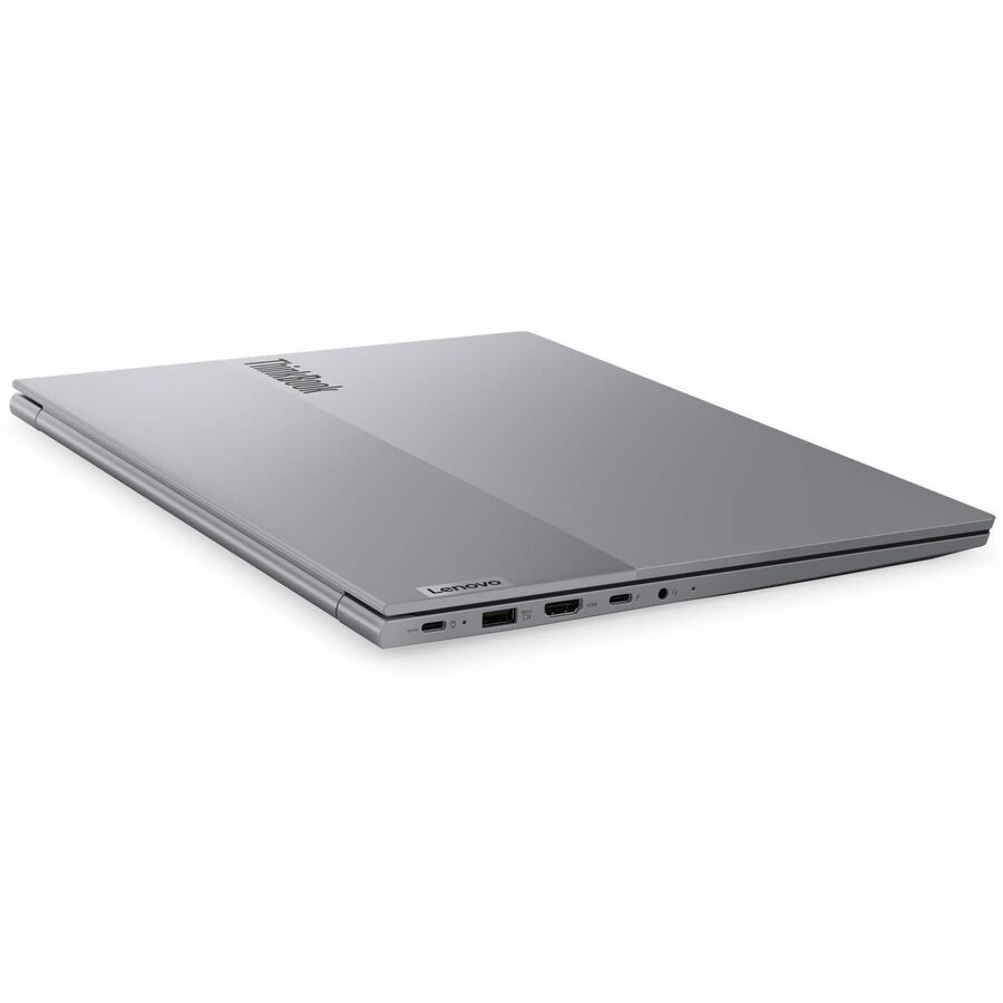 Rear Image for Lenovo ThinkBook 16 G9 IRL 21US0002US 16" Touchscreen Notebook - WUXGA - 120 Hz - Intel Core 5 2nd Gen 210H - 16 GB - 512 GB SSD - English Keyboard - Arctic Gray