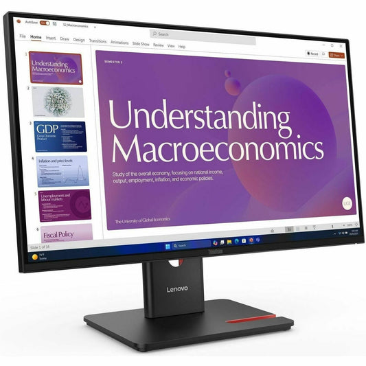Main Image for Lenovo ThinkVision T24D-40 24" Class Full HD LED Monitor - 16:9 - Eclipse Black